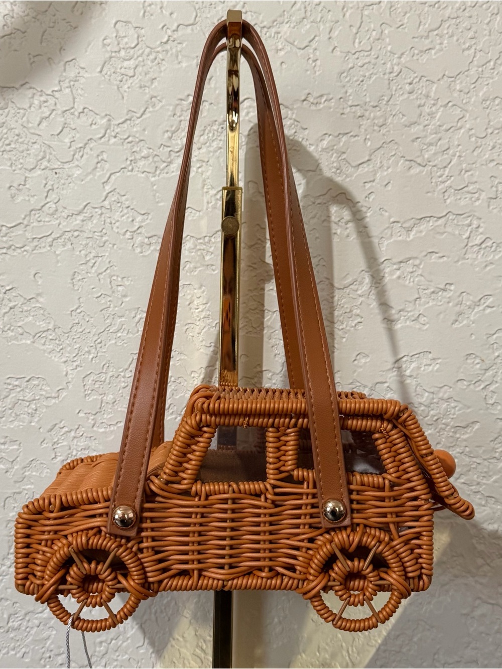 Tommy Bahama Wicker Jeep Truck Car Woven Handbag Novelty Viral Summer Purse Bag - Picture 2 of 6